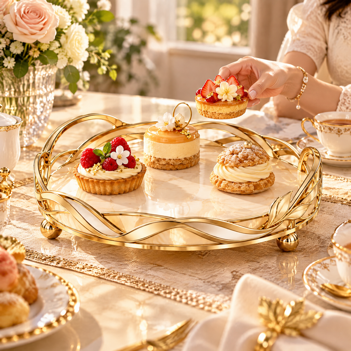 lovelyora™ Dessert Serving Tray