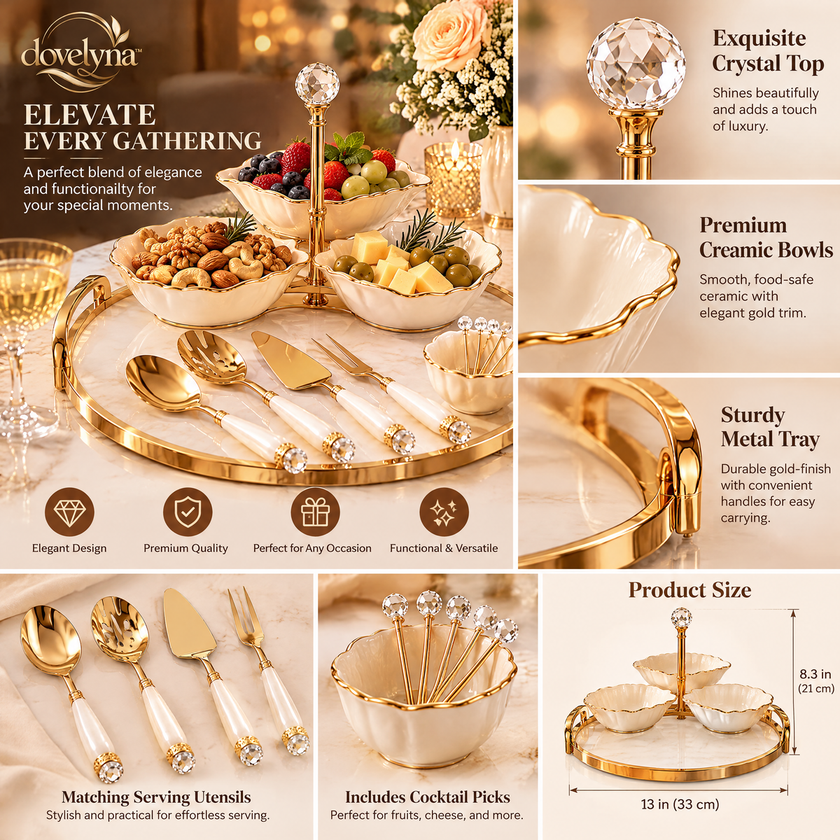 dovelyna™ Party Serving Accessory Set