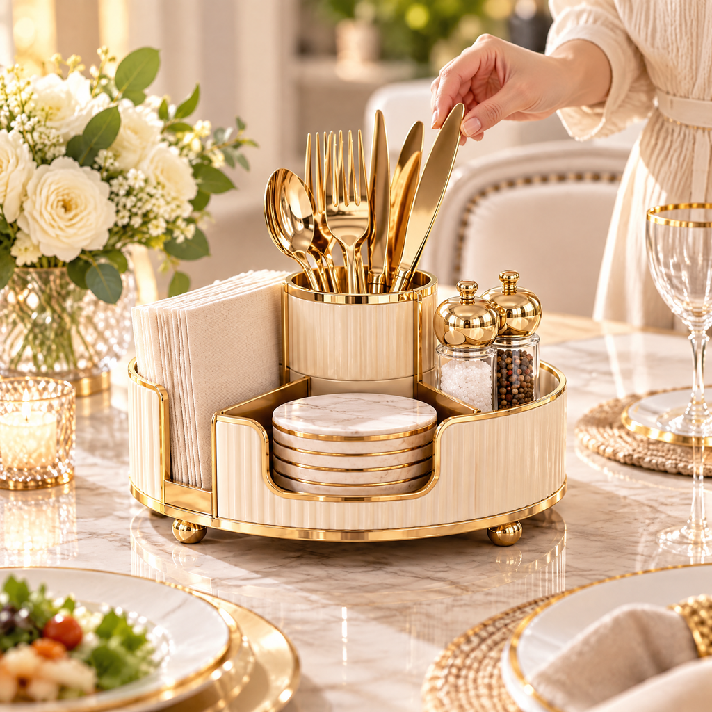 dovelyna™ Dining Table Organizer Stand