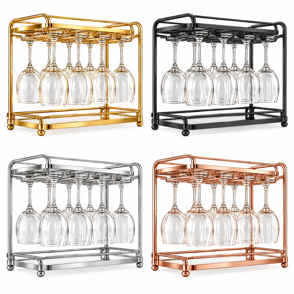dovelyna™ Crystal Glass Storage Rack
