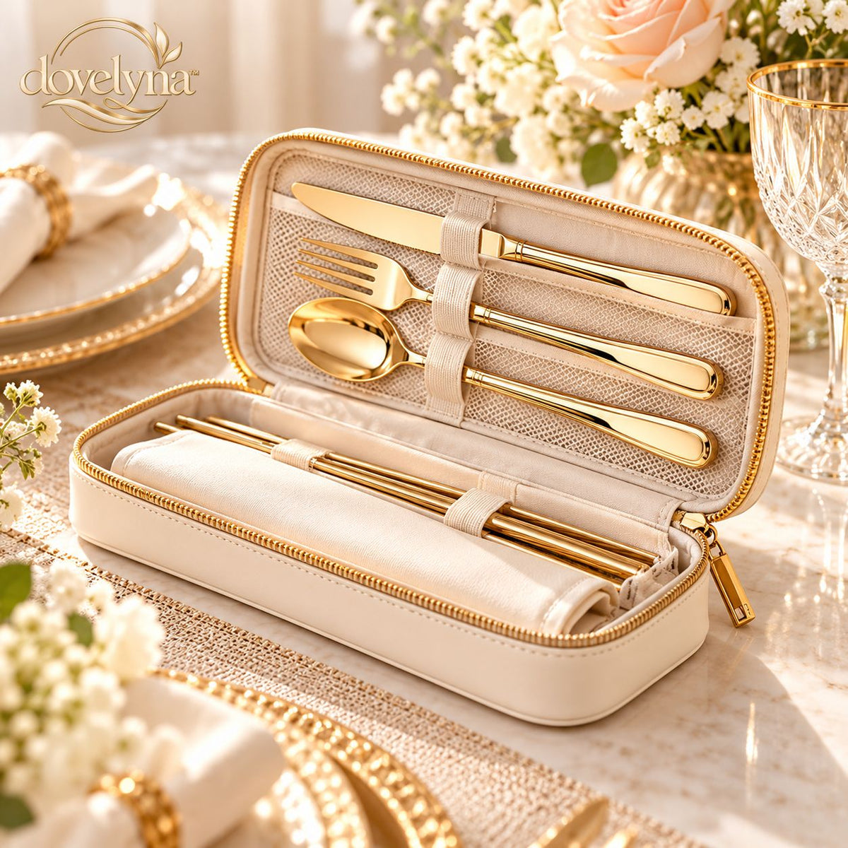 dovelyna™ Portable Dining Cutlery Case