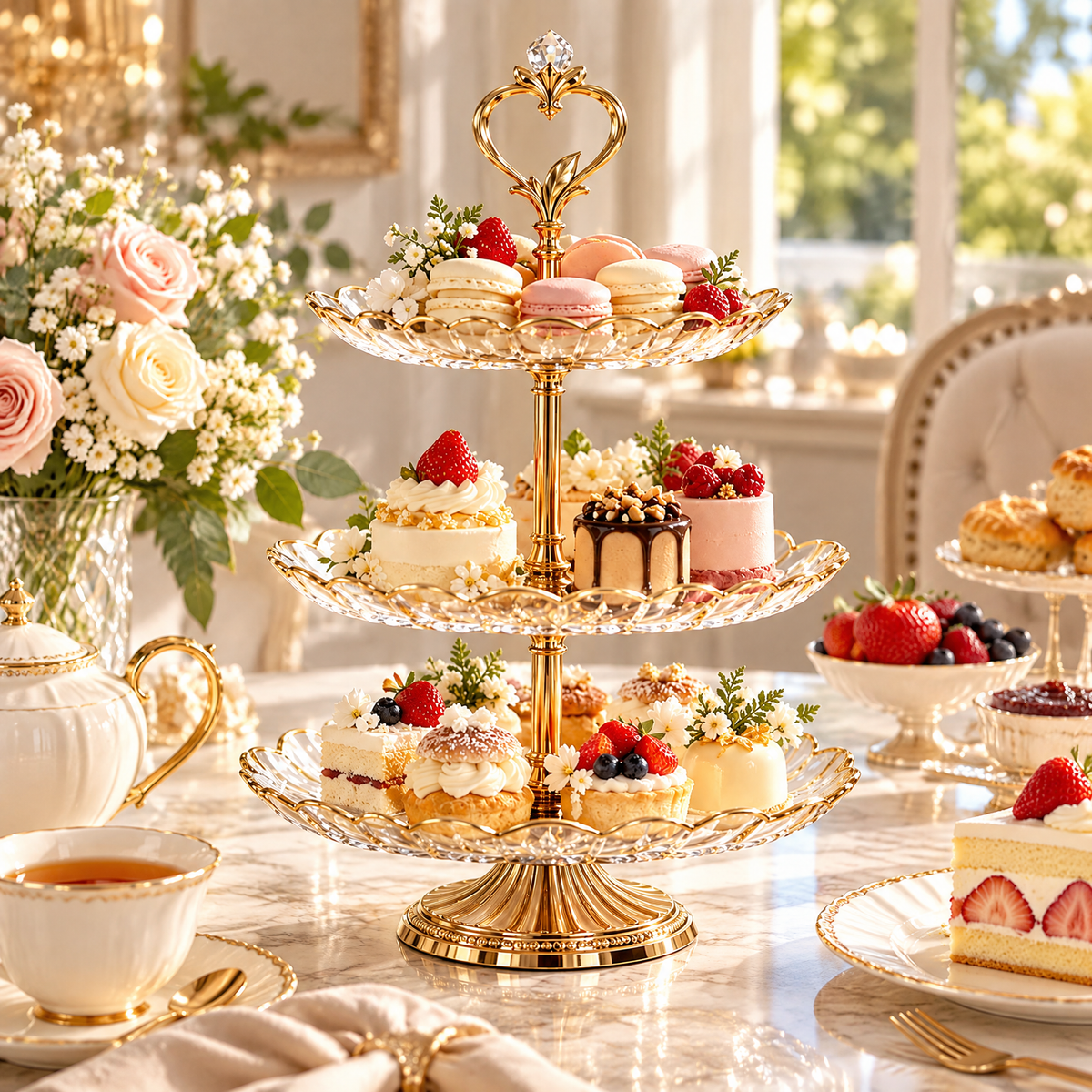 dovelyna™ Three Tier Dessert Display Stand