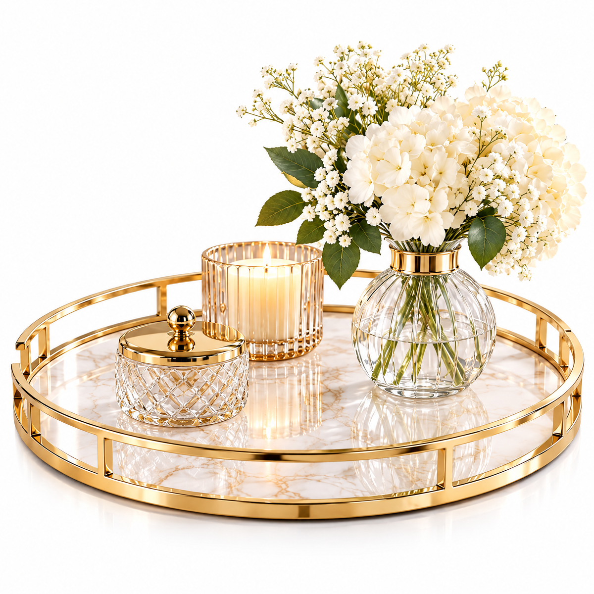 dovelyna™ Marble Accent Table Tray