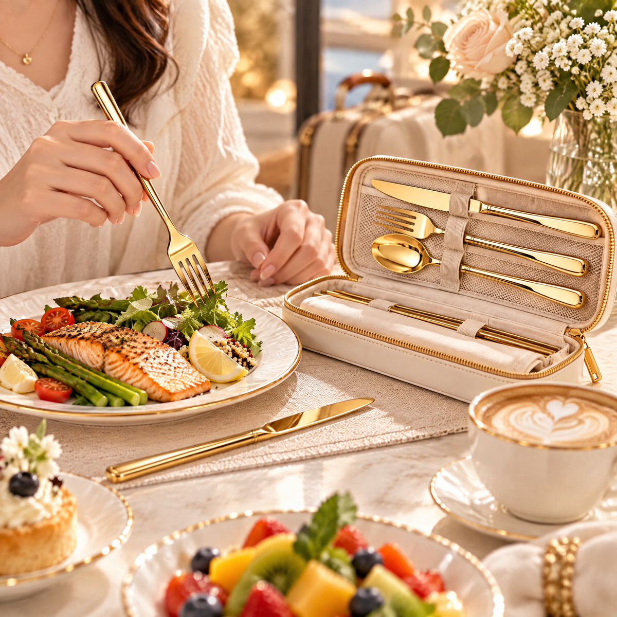 dovelyna™ Portable Dining Cutlery Case