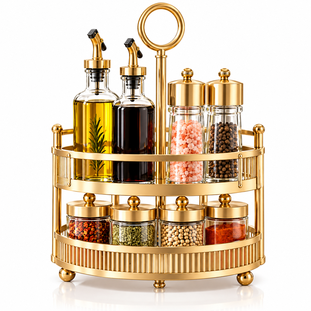 dovelyna™ Rotating Condiment Organizer Rack