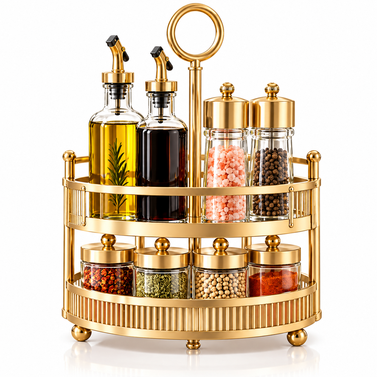 dovelyna™ Rotating Condiment Organizer Rack