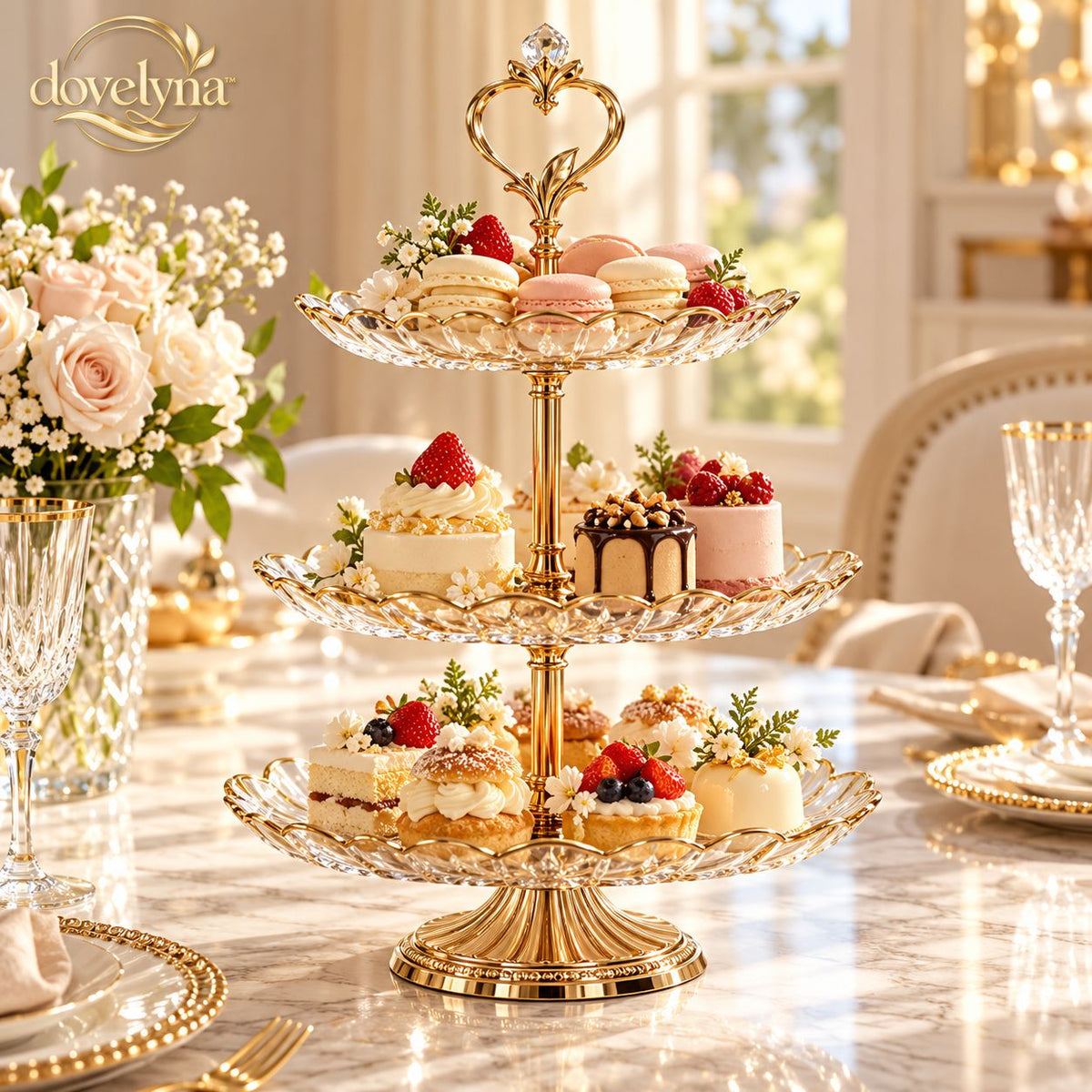 dovelyna™ Three Tier Dessert Display Stand