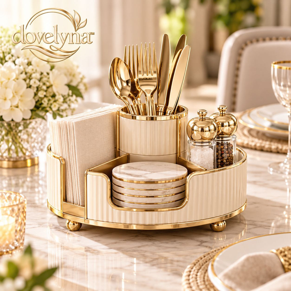 lovelyora™ Dining Table Organizer Stand