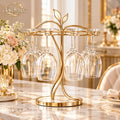 dovelyna™ Gold Wine Glass Holder Rack