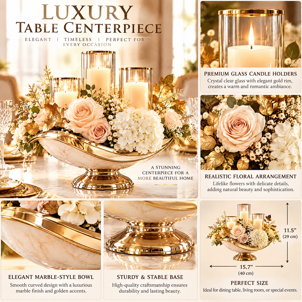 dovelyna™ Luxury Table Centerpiece Decoration
