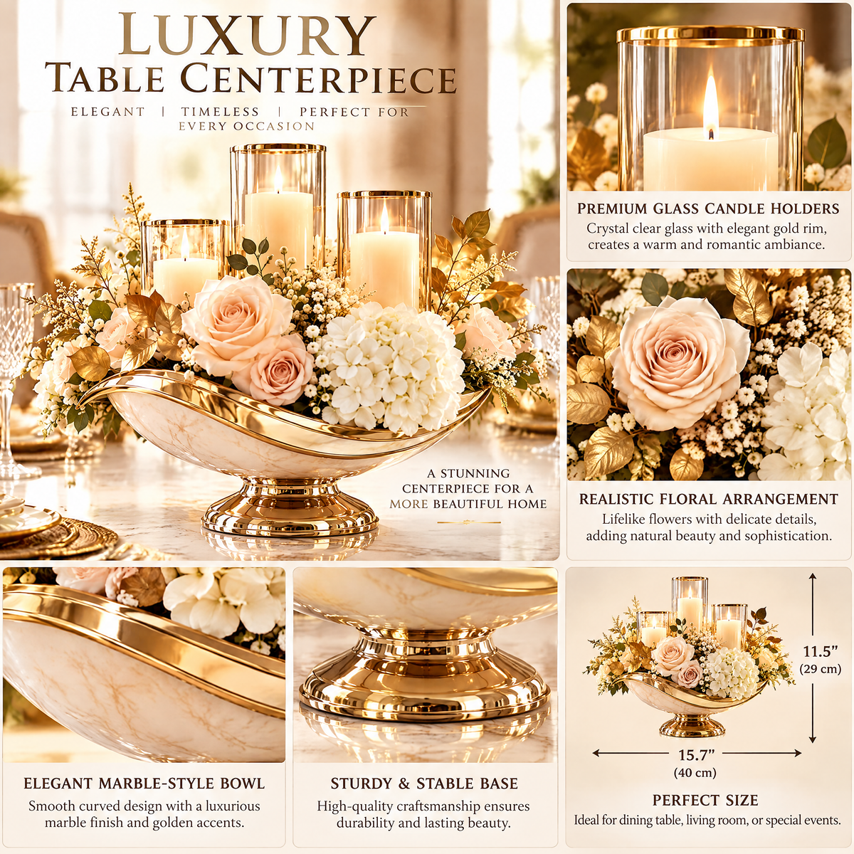 lovelyora™ Luxury Table Centerpiece Decoration